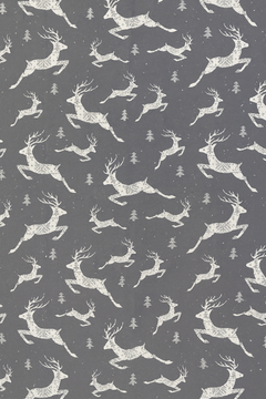 Christmas Reindeer Snowflake Turkish Cotton Throw Blanket 56×72 – Soft Organic Holiday Decor Gift-3