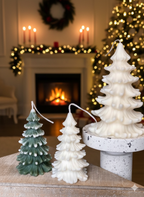 Christmas Tree Cedar Candles | Holiday Decor-3