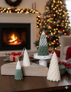 Christmas Pine Tree Candles | Festive Holiday Decor-1