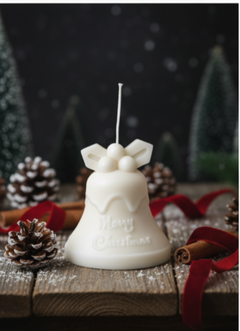 Tall Bell Christmas Candle for Elegant Holiday Décor-3
