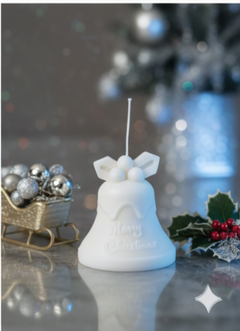 Tall Bell Christmas Candle for Elegant Holiday Décor-4