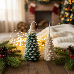 Handmade Christmas Tree Candles