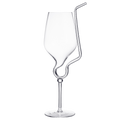 Straw Wine Glass, Spiral Vampire Wine Glass | 16oz-0