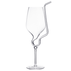 Straw Wine Glass, Spiral Vampire Wine Glass | 16oz-0