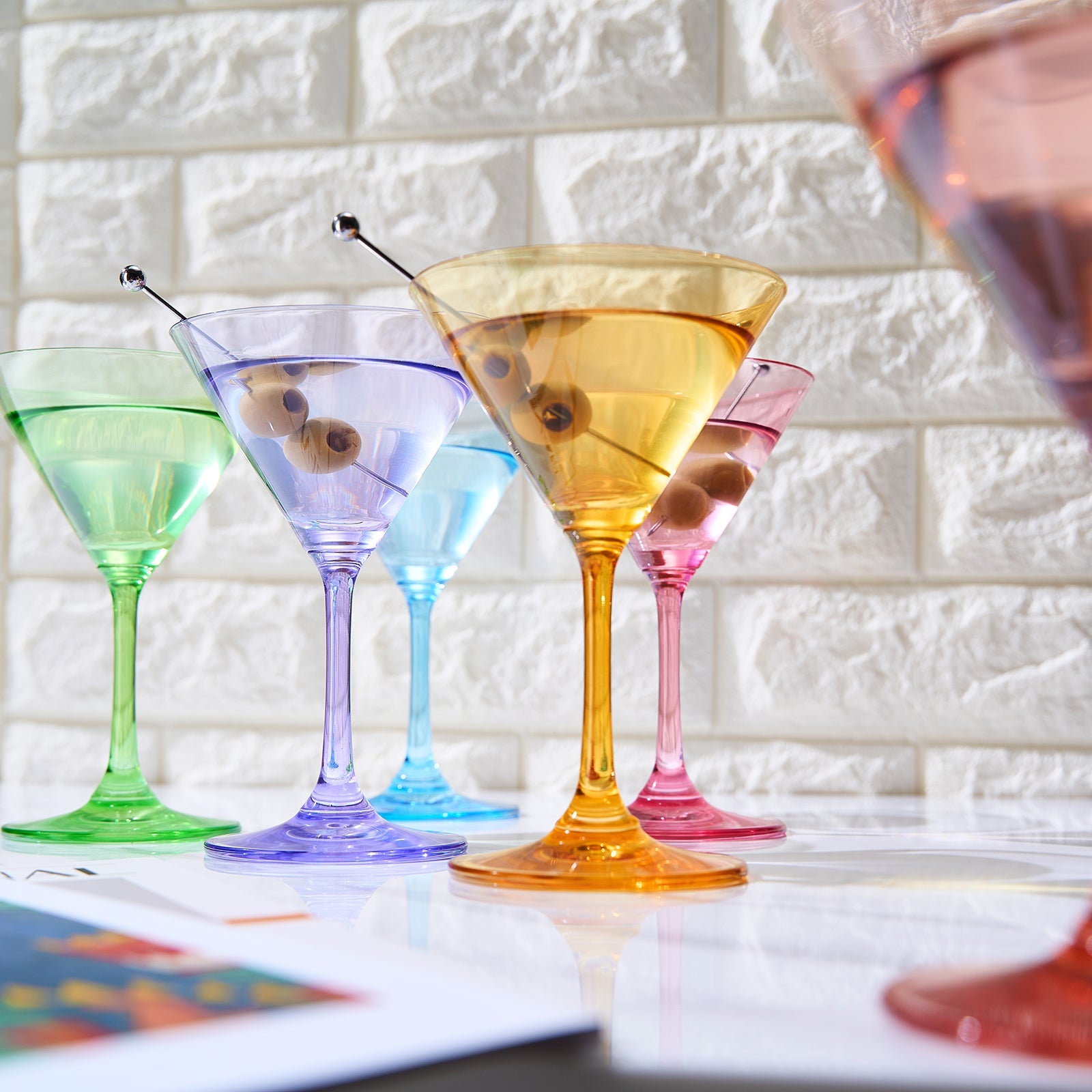 Martini Glasses Set of 6 | 8oz | Crystal Luxury Martini Glass-3