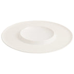 Textured Rim Porcelain Dinner Plate | Inner Coupe Fine Dining Plate-4