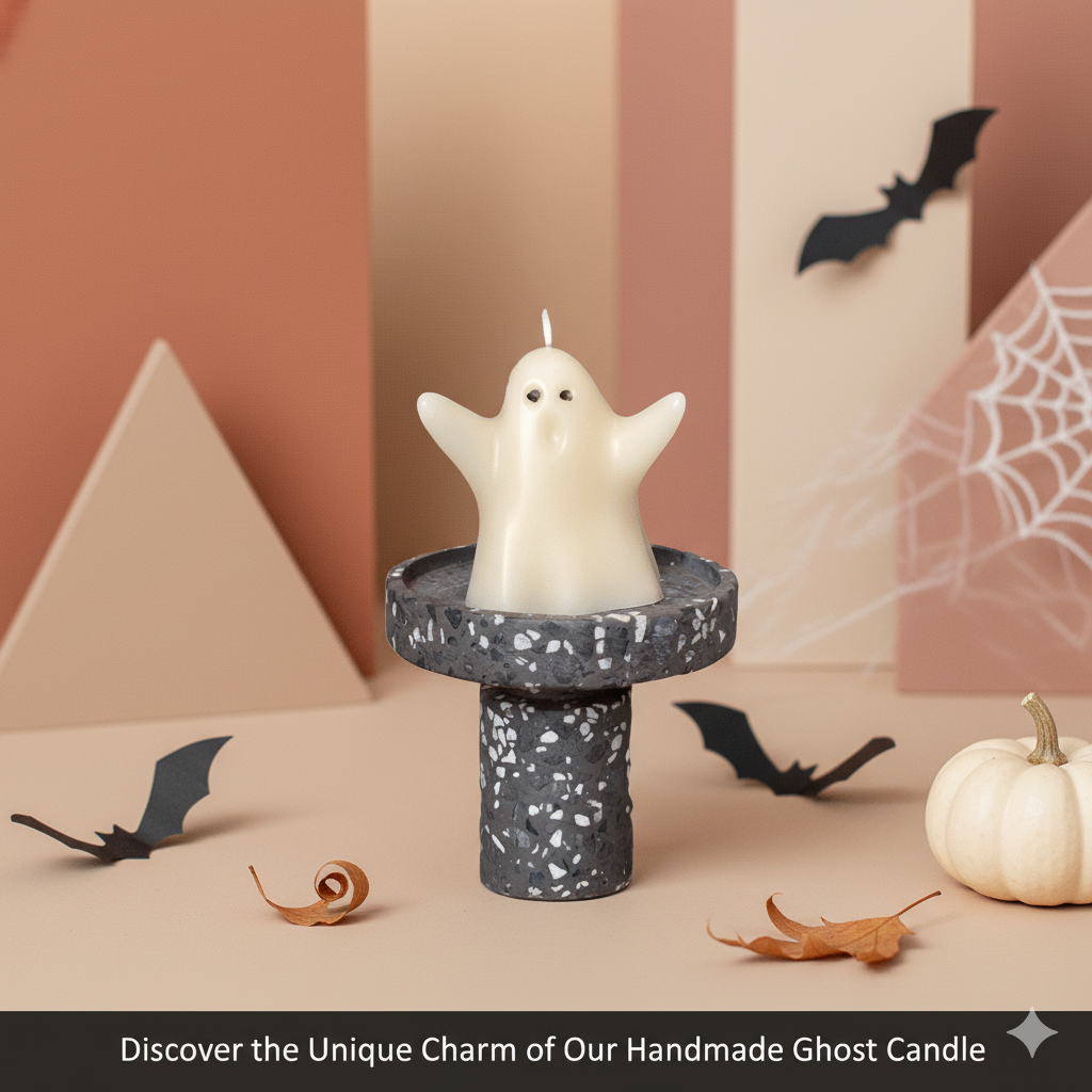 Ghost Candle |  Halloween Decor-0