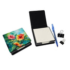 Hawaii Hawaiian Hibiscus in Watercolor PU Leather Note Paper Holder-1
