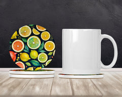 Colorful Lemons Large Sandstone Coasters Pack of 4