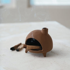 Terracotta Chimney Incense & Smudge Stick Burner (Shipping fees may apply)-2