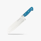 Superior 7 inch Santoku Knife - Royal Blue-0