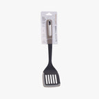 Silicone Scratch and Heat Resistance Edge Slotted Turner, Grey-0