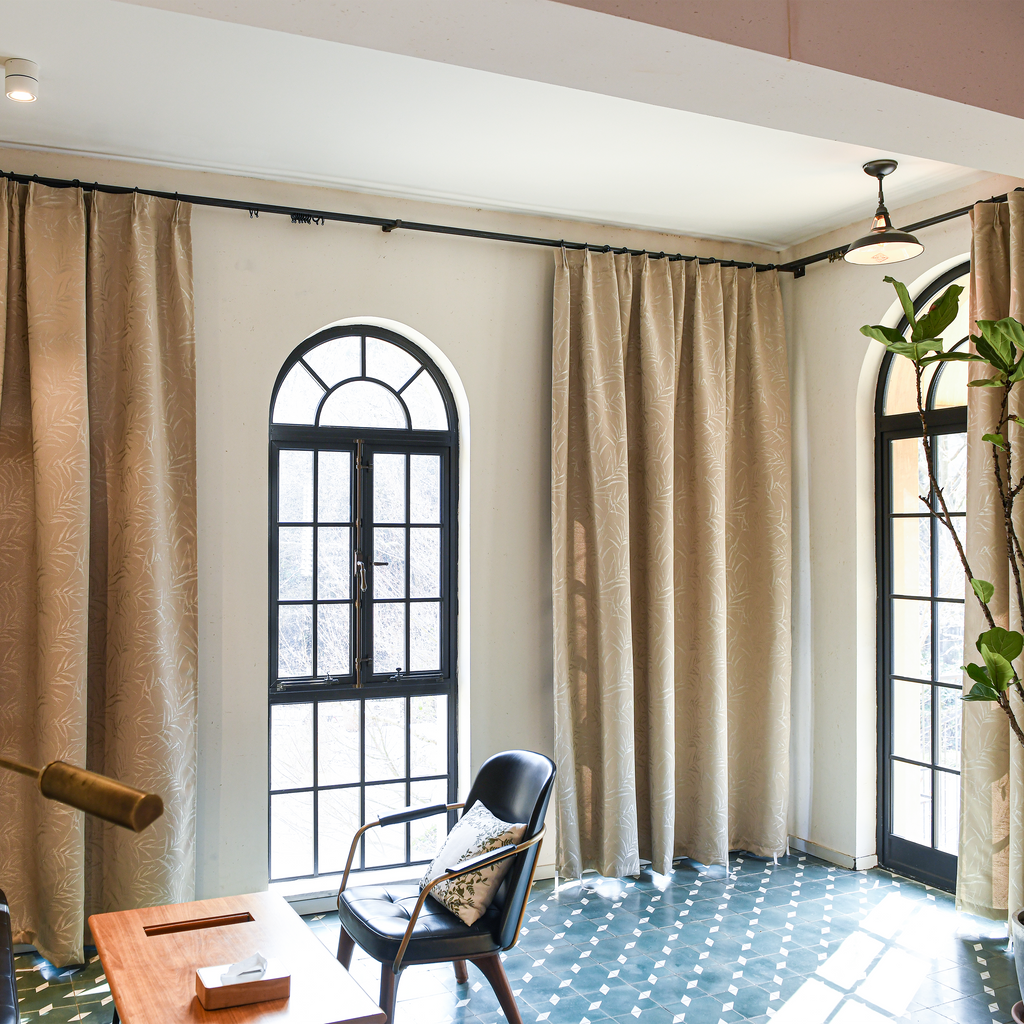 Elowen Embroidered-Pattern Blackout Curtain-3