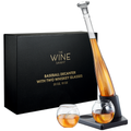 Baseball Themed Whiskey Decanter Set - 20Oz Bat Shaped Decanter-0