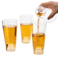 Shot in the Pint Glass, Take A Shot Funny Beer Glass/Mug 4-Set 7"H