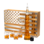 Whiskey Decanter Flag Set - 1000ml AK47 Rifle Gun-0