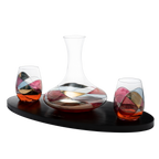 Artisanal Hand Painted Renaissance Romantic Stained Glass