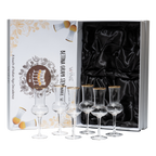 The Wine Savant Crystal Set of 6 Grappa Glasses 3oz-0
