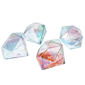 Set of 4 Diamond Whiskey & Wine Glasses 10oz  (Iridescent)
