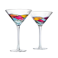 The Wine Savant Artisanal Hand Painted Stemless (Martini)