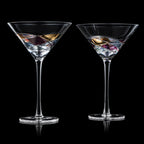 The Wine Savant Artisanal Hand Painted Stemless (Martini)