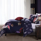 Bebejan Deep Purple Garden 5 Piece Reversible Comforter Set