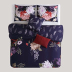Bebejan Deep Purple Garden 5 Piece Reversible Comforter Set