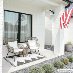 Flatweave Toena Geometric Performance Outdoor Rug