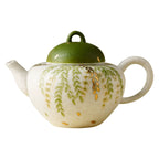 Handmade Ceramic Teapot with Green Leaf Design – 120ml Traditional Chinese Kung Fu Tea Pot-4