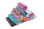 MONACO BURGUNDY TURKISH TOWEL-2