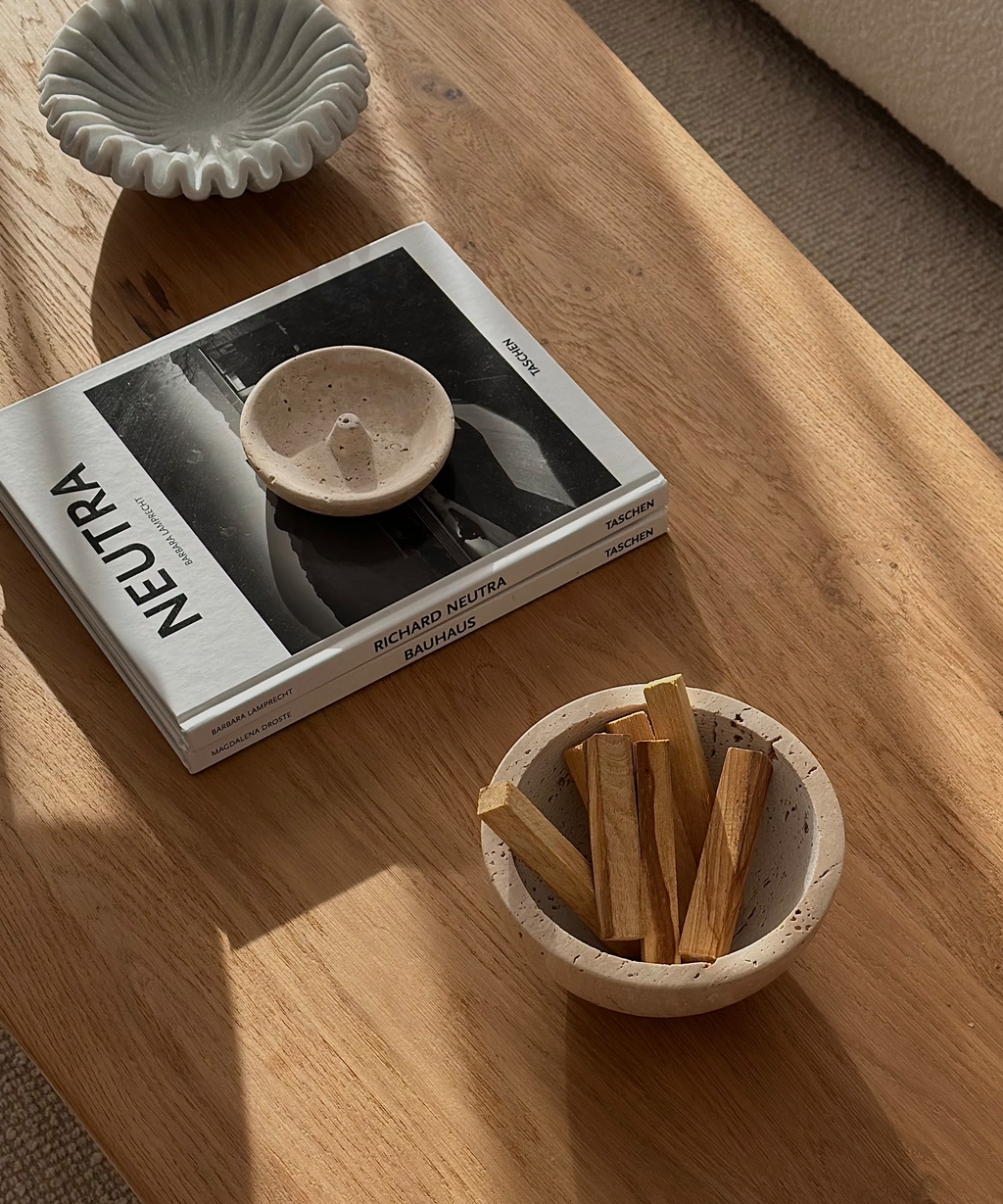 Still Travertine Incense Holder-1