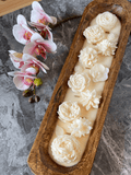 Four Seasons Floral Wooden Dough Bowl Candle-0