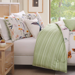 Bebejan Fresh Cut Flowers 5 Piece Reversible Comforter Set