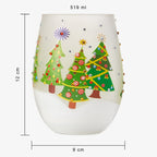 Christmas Tree Holiday Themed Wine & Water Glasses - Set of 2-3