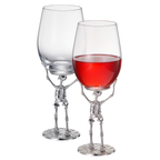 Stemmed Skeleton Wine Glass | Set of 2 | 19oz-0