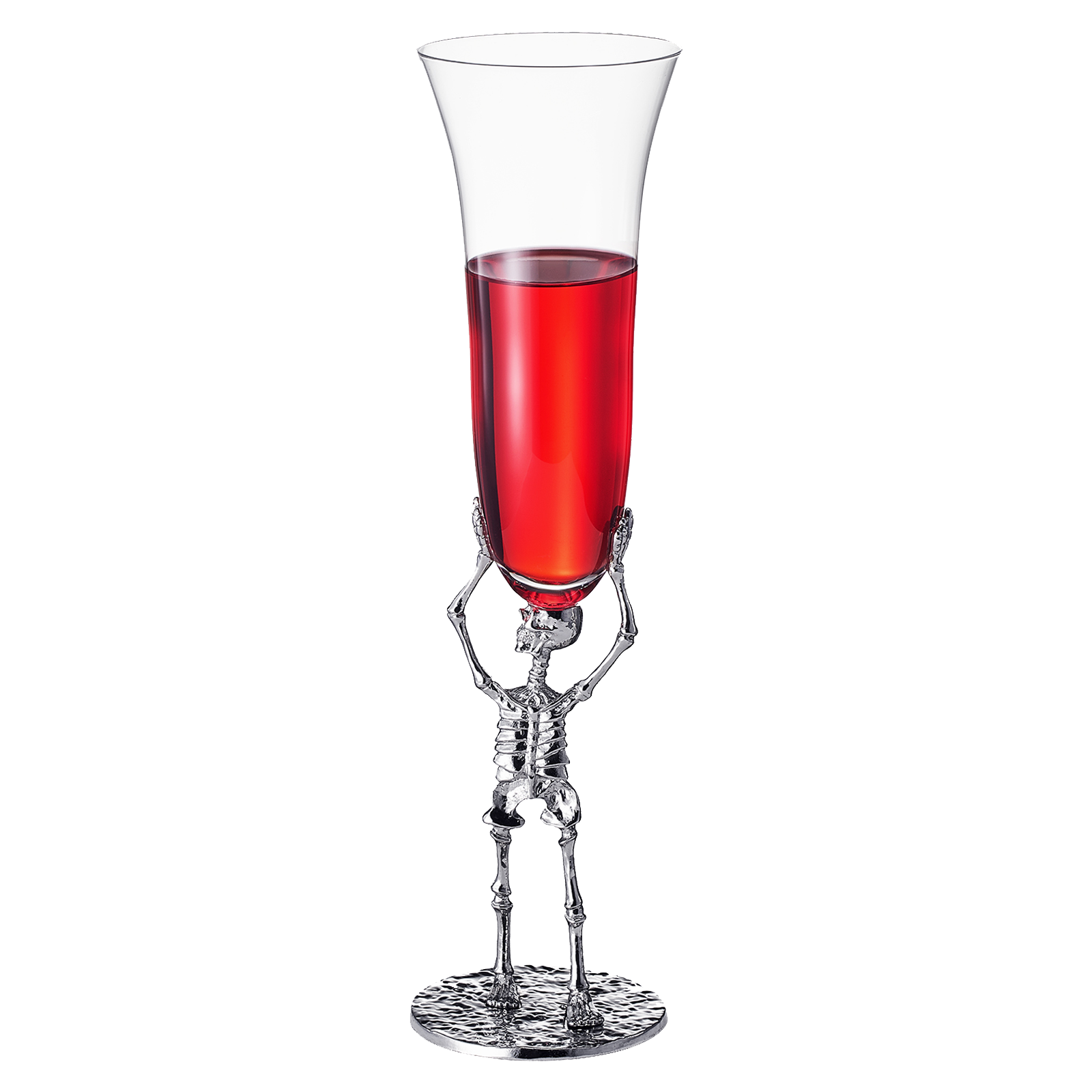 Skeleton Champagne Flute Glass | Single | 7.5oz