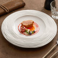 Double-Layer Ripple Porcelain Dinner Plate — Art in Every Curve-0