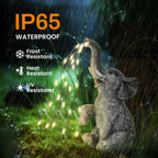 Gigalumi Solar Outdoor Elephant Statue (1 Pack)-2