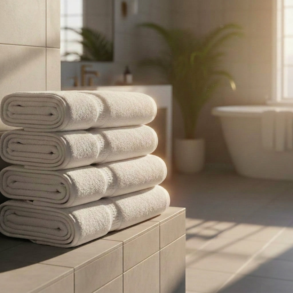 (6 Pack) 100% 2 PLY Ring-Spun Spa-Grade Cotton Towels