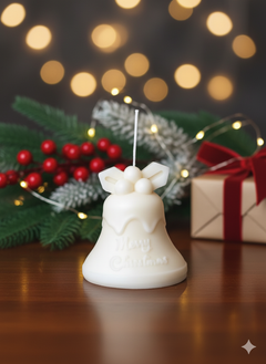 Tall Bell Christmas Candle for Elegant Holiday Décor-0