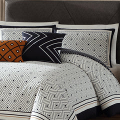 Bebejan Geometric Black & White 5 Piece Reversible Comforter Set