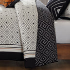 Bebejan Geometric Black & White 5 Piece Reversible Comforter Set