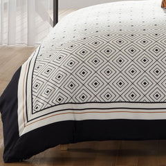 Bebejan Geometric Black & White 5 Piece Reversible Comforter Set