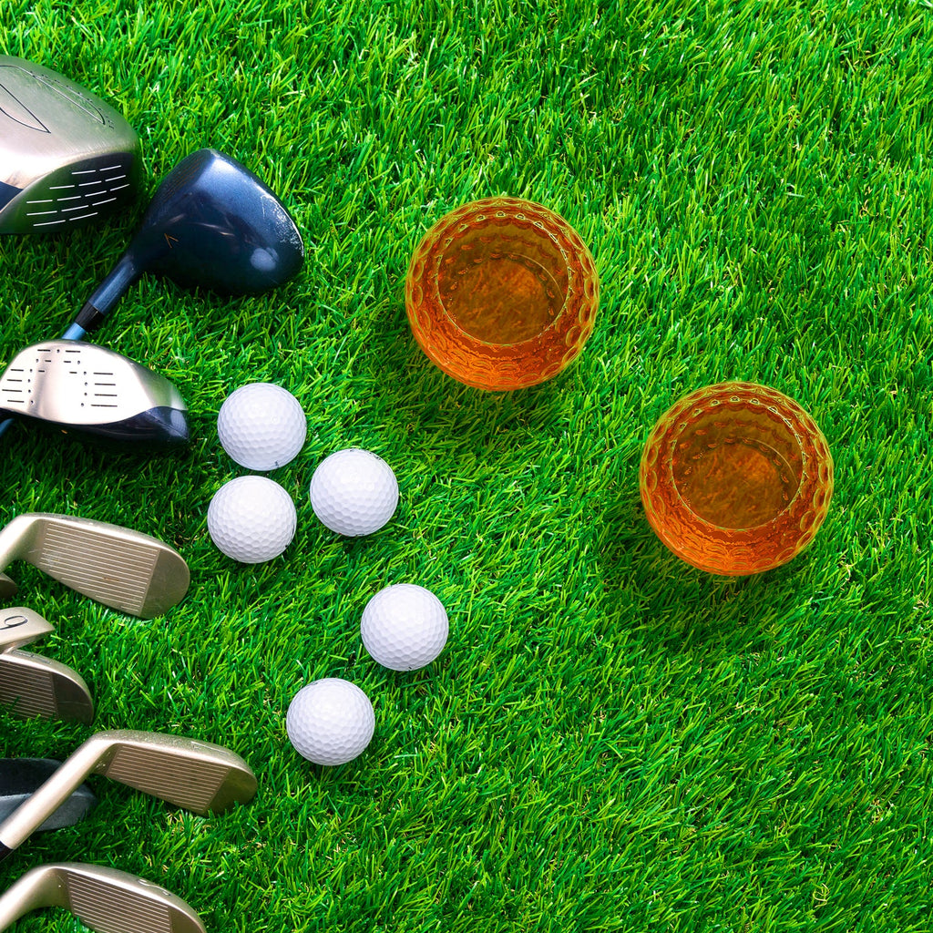 Golf Whiskey Glasses | 15 OZ Golf Ball Shaped