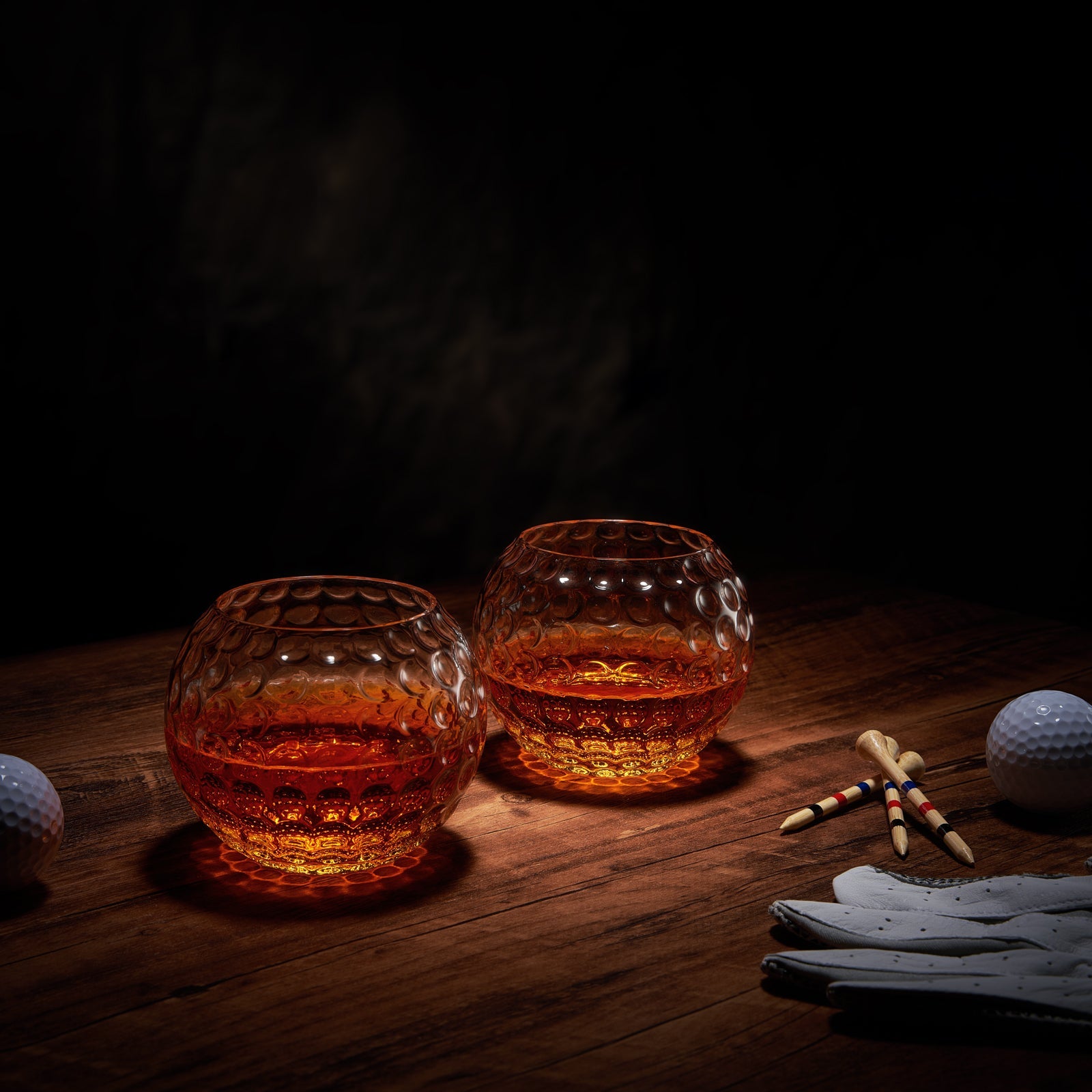 Golf Whiskey Glasses | 15 OZ Golf Ball Shaped