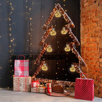 Gigalumi Crackle Glass Outdoor Hanging Lanterns Set (4 Pack)-2