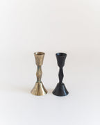 Low Diamond Hand-Forged Iron Candle Stand-3