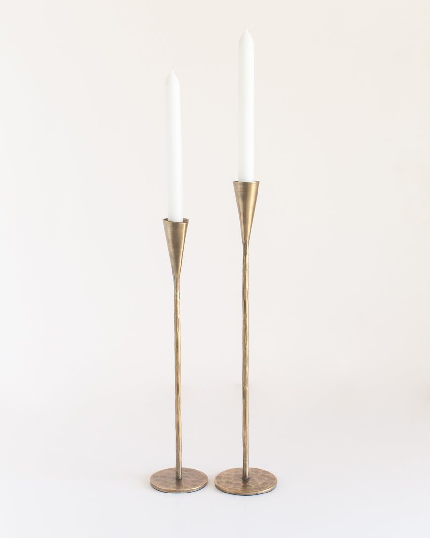 Phoenix Hand-Forged Iron Candle Stands | Set of 2-2