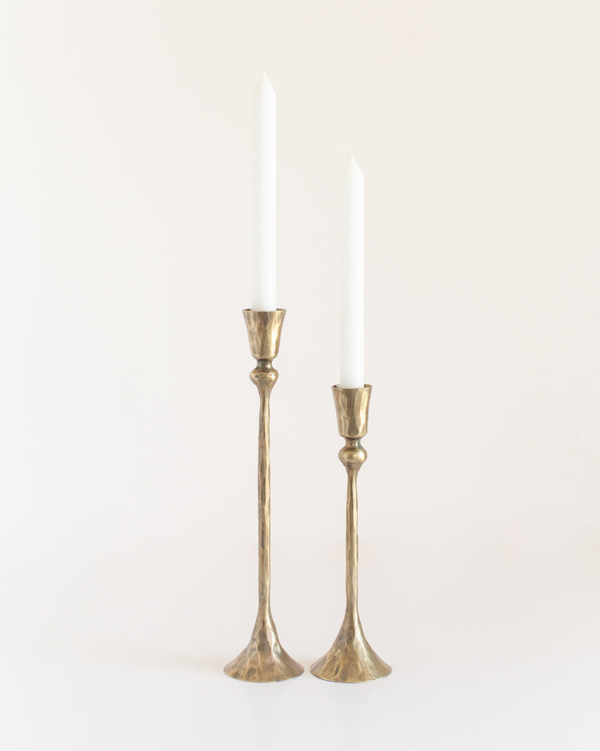 Gemini Hand-Forged Iron Candle Stands | Set of 2-4