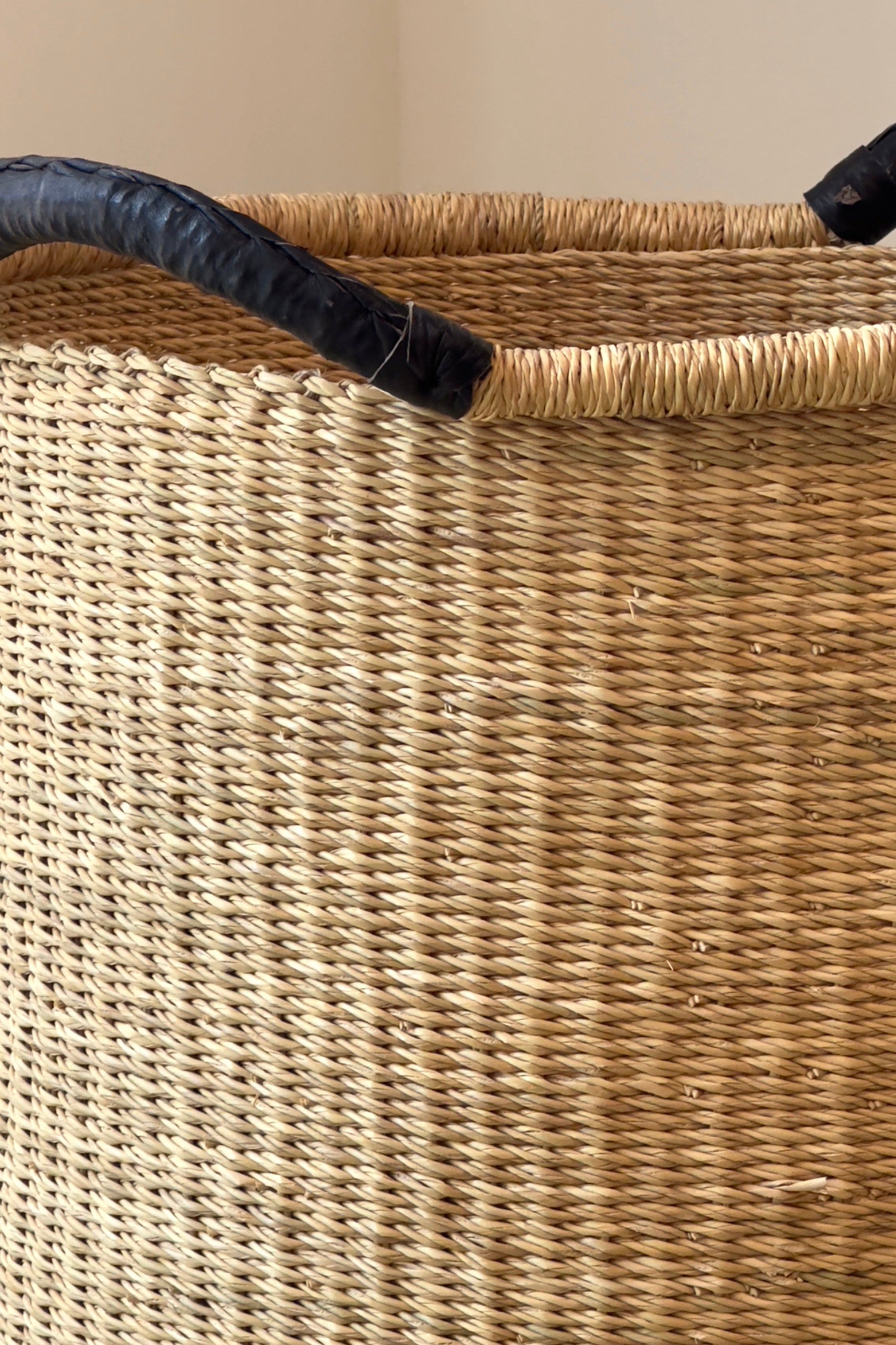 Handwoven African Floor Basket – Naturally Stylish Storage-1